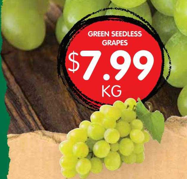 Spudshed Green Seedless Grapes