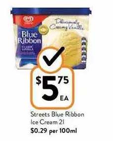 Streets Blue Ribbon Ice Cream 2l89456 