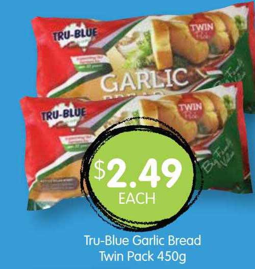Spudshed Trublue Garlic Bread Twin Pack 450g