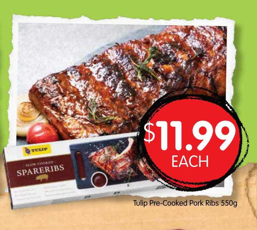 Spudshed Tulip Precooked Pork Ribs 550g