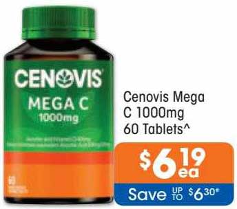 Cenovis Mega C 1000mg Offer at Good Price Pharmacy - 1Catalogue.com.au