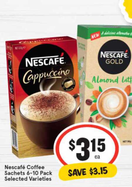 IGA Nescafe Coffee Sachets 6-10 Pack