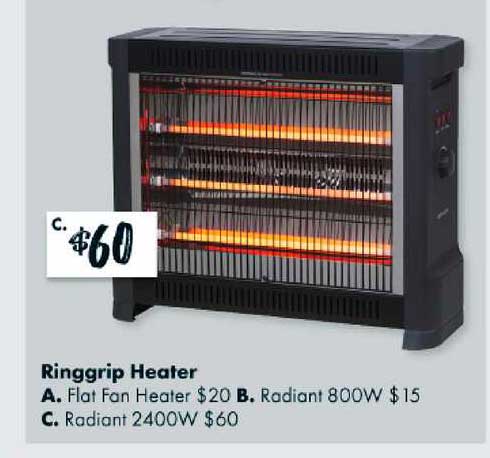 The Reject Shop Ringgrip Heater