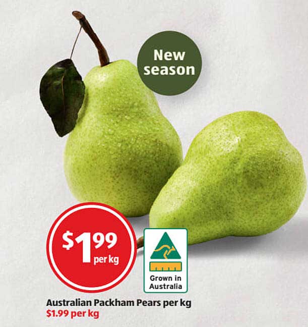 ALDI Australian Packham Pears