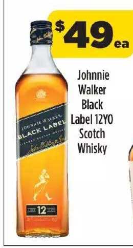 Liquorland Johnnie Walker Black Label 12YO Scotch Whisky