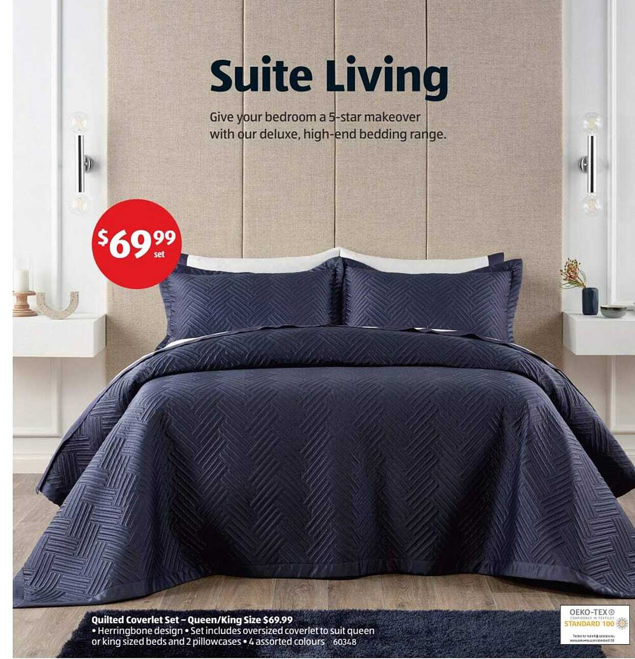 ALDI Quilted Coverlet Set - Queen-King Size