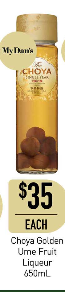 Dan Murphy's Choya Golden Ume Fruit Liqueur 650mL