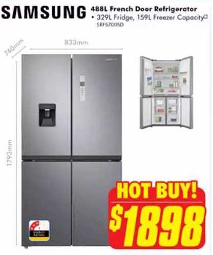 Samsung 488l French Door Refrigerator Offer at The Good Guys ...