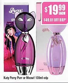 Katy Perry Purr Or Meow! 100ml Edp Offer at Chemist Warehouse ...