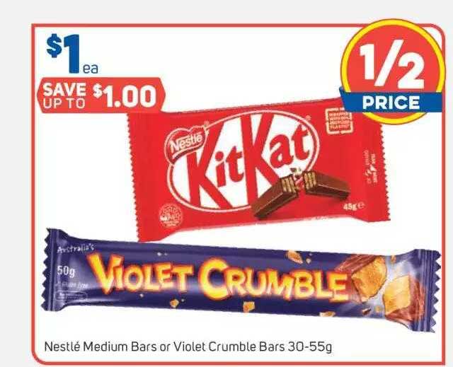 Nestlé Medium Bars Or Violet Crumble Bars Offer at Foodland ...