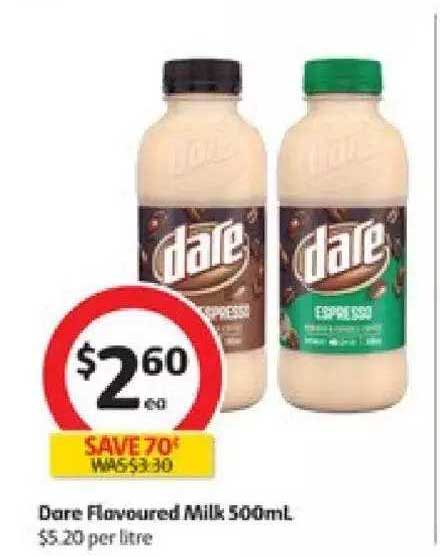 Dare Flavoured Milk Offer at Coles