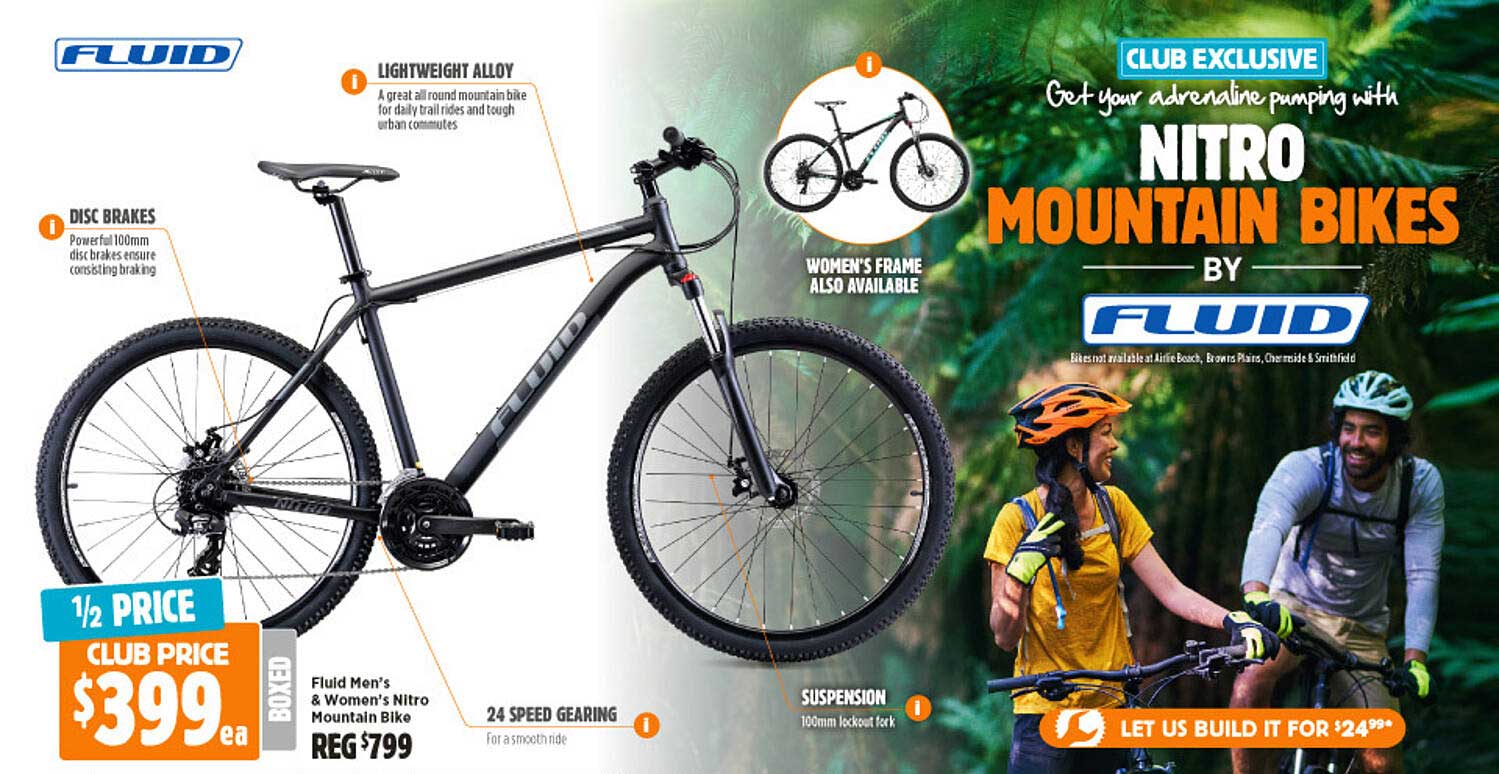 fluid mens mountain bike