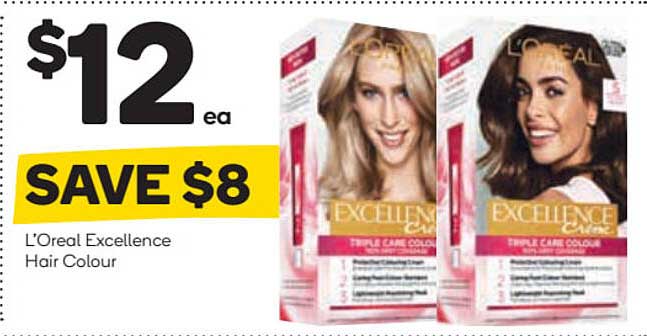L'Oreal Excellence Hair Colour Offer at Woolworths