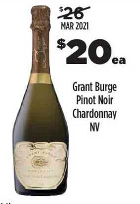 Liquorland Grant Burge Pinot Noir Chardonnay NV