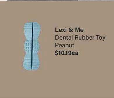 Pet Stock Lexi & Me Dental Rubber Toy Peanut