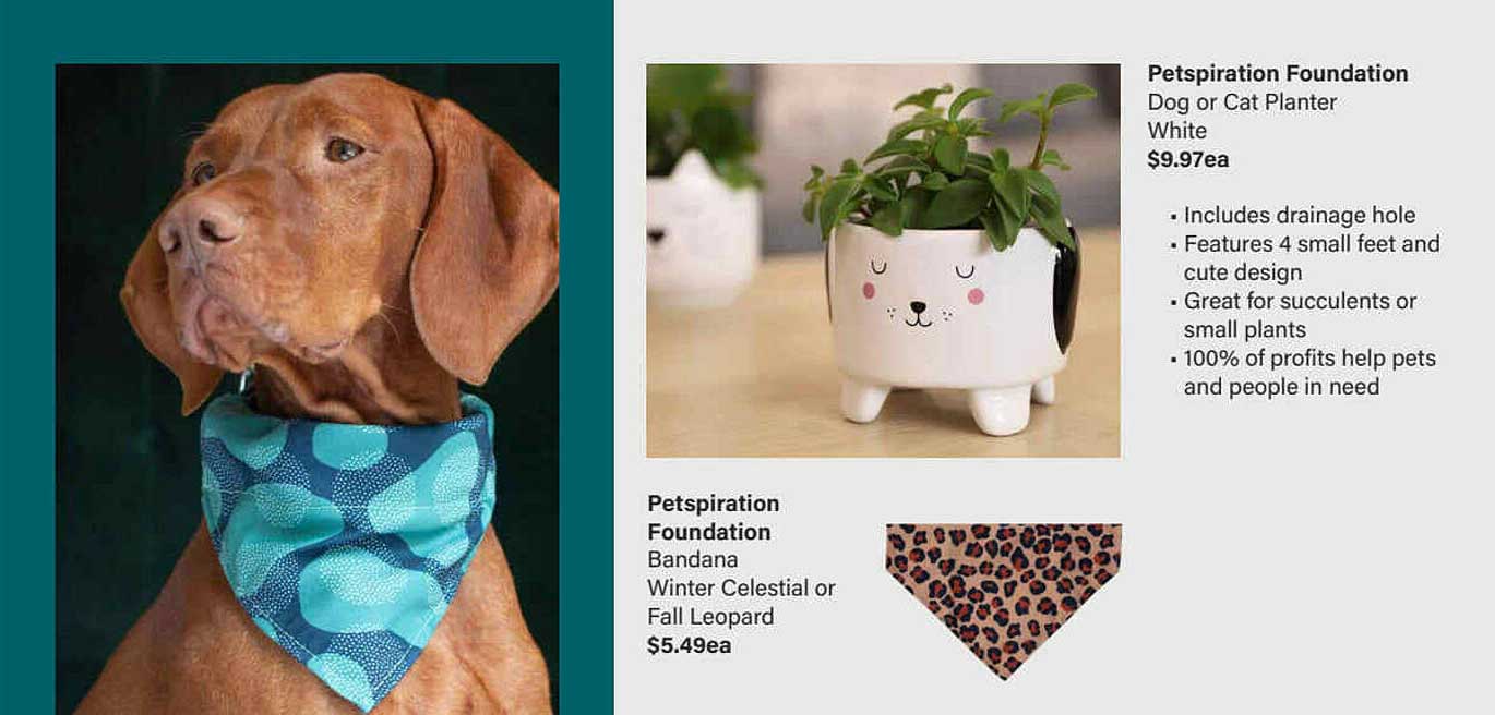 Pet Stock Petspiration Foundation Dog O Cat Planter Bandana Winter Celestial Or Fall Leopard