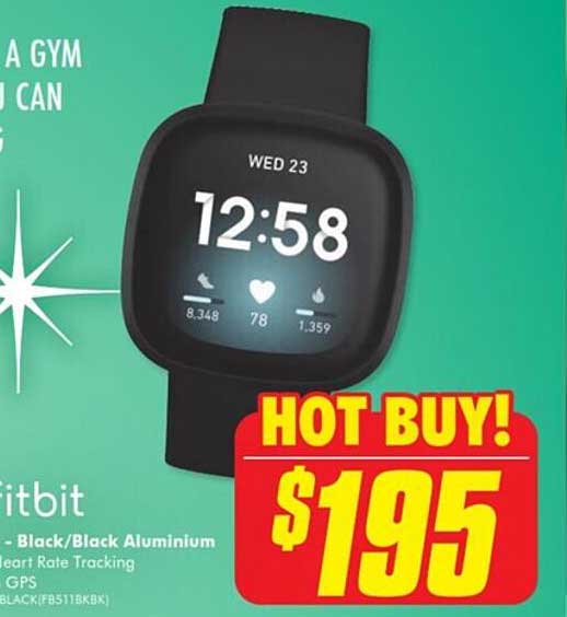 Fitbit - Black Or Black Aluminium Offer at The Good Guys - 1Catalogue ...