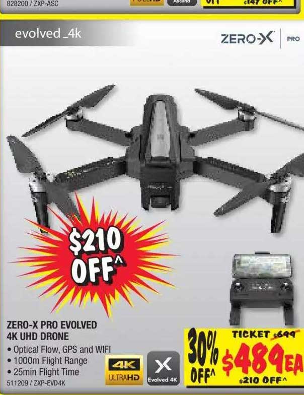 Zero X Evo 4k Drone Offer At Jb Hifi