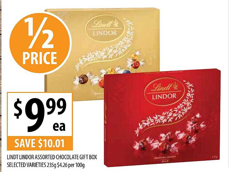 Lindt Lindor Assorted Chocolate T Box Offer At Supabarn 0253