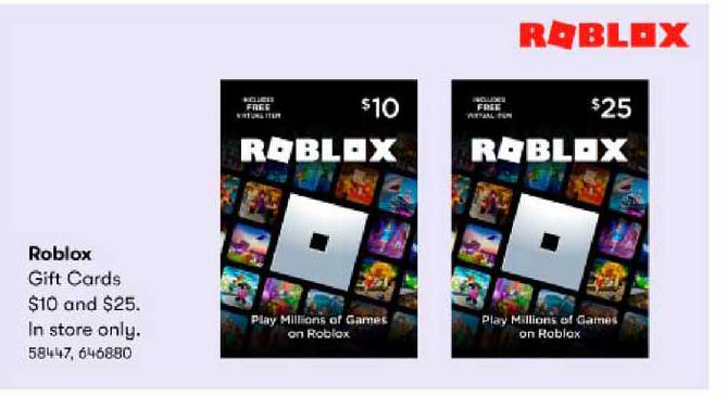BIG W Roblox Gift Cards