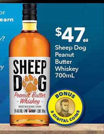 Sheep Dog Peanut Butter Whiskey Offer at Ritchies