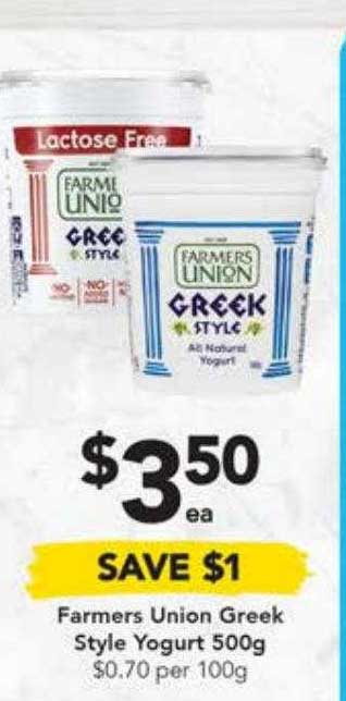 Farmers Union Greek Style Yogurt Offer at Drakes - 1Catalogue.com.au