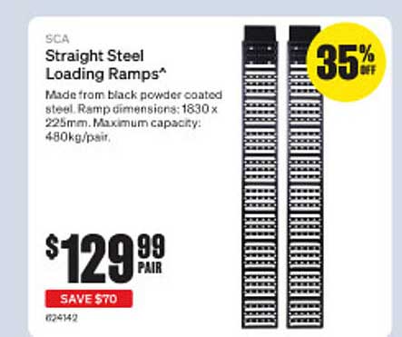 Sca Straight Steel Loading Ramps8767 