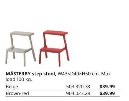 Ikea MASTERBY Step Stool,