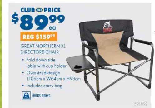 BCF Great Northern XL Directors Chair