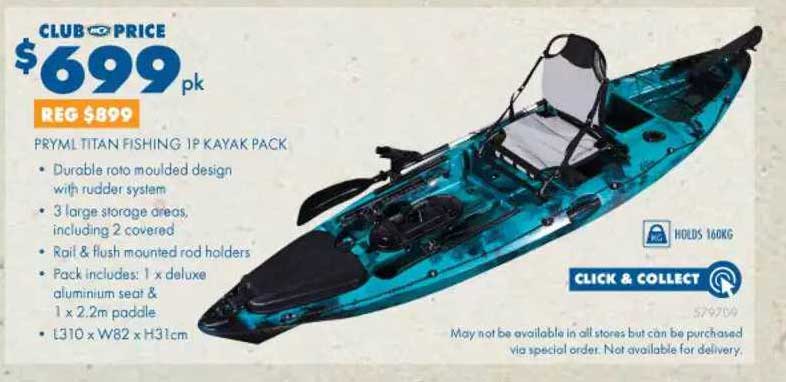 BCF Pryml Titan Fishing Ip Kayak Pack