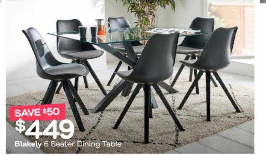 Fantastic Furniture Blakely 6 Seater Dining Table