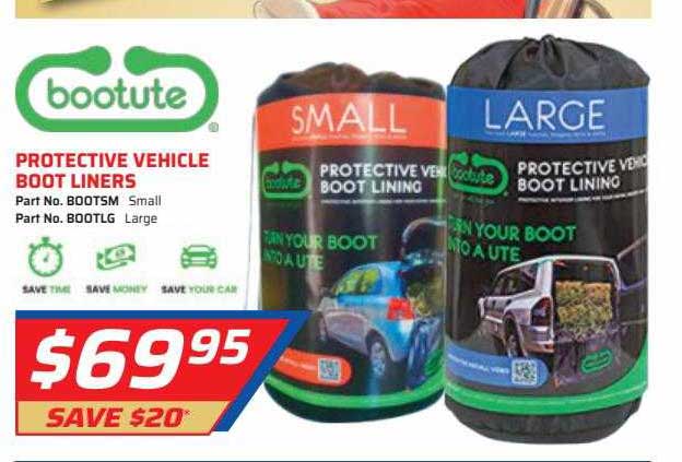 Auto One Bootute Protective Vehicle Boot Liners