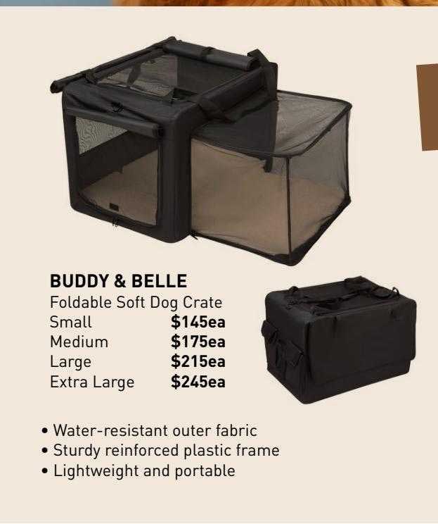 Pet Stock Buddy & Belle Foldable Soft Dog Crate