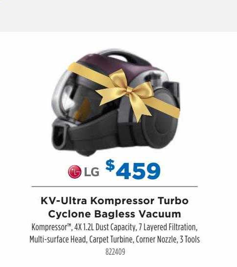 Betta Kv-ultra Kompressor Turbo Cyclone Bagless Vacuum Lg