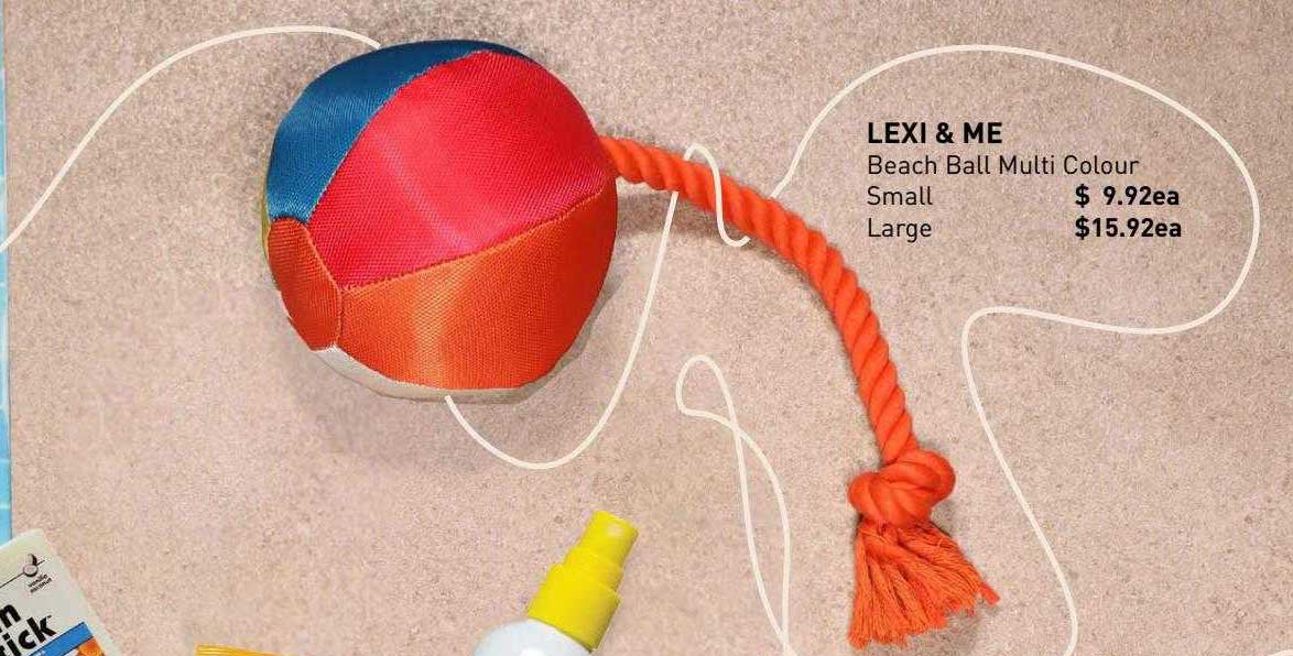 Pet Stock Lexi & Me Beach Ball Multi Coulour