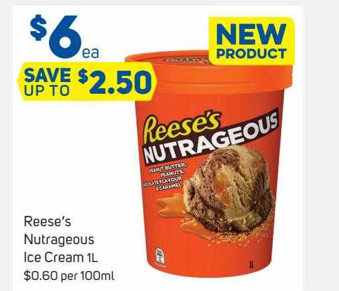 Foodland Reese's Nutrageous Ice Cream