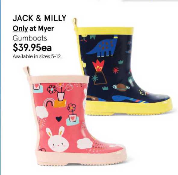 Myer Jack & Milly Only At Myer Gumboots
