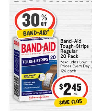IGA Band-aid Tough-strips Regular 20 Pack