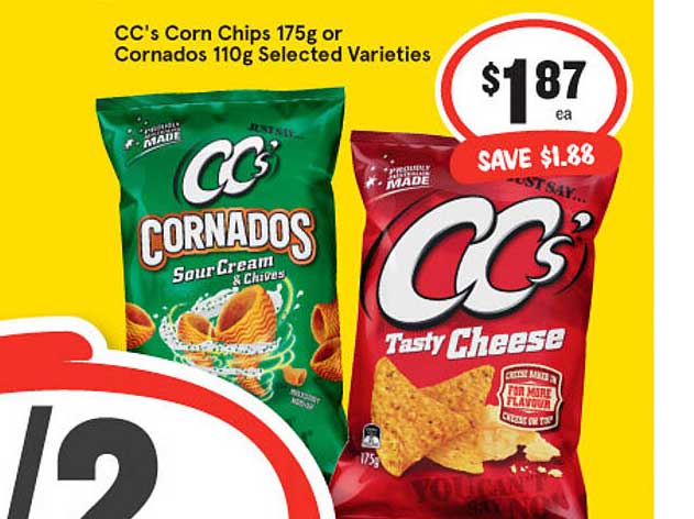 IGA Cc's Corn Chips Or Cornados