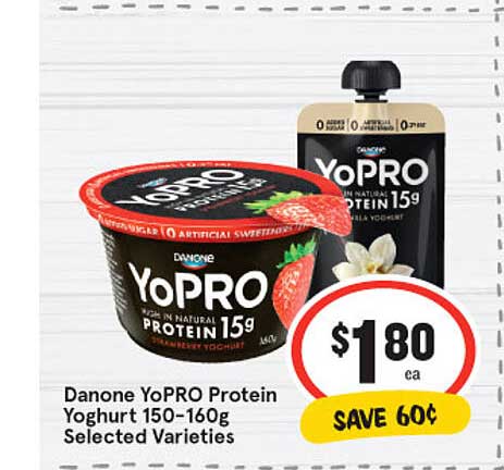 IGA Danone Yopro Protein Yoghurt