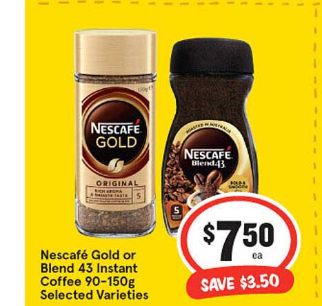 IGA Nescafé Gold Or Blend 43 Instant Coffee