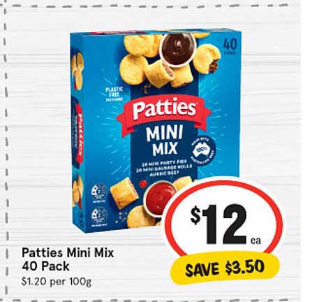 IGA Patties Mini Mix 40 Pack