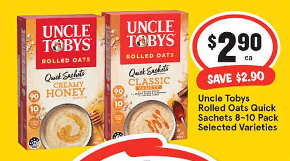 IGA Uncle Tobys Rolled Oats Quick