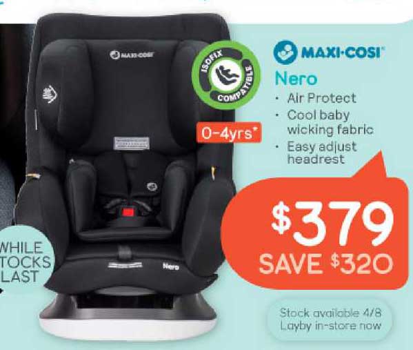 Baby Bunting Maxi-Cosi Nero Car Seat