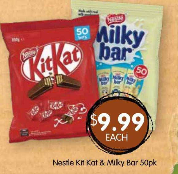 Nestle Kit Kat & Milky Bar Offer at Spudshed