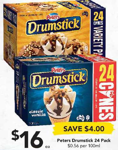 Drakes Peters Drumsticks 24 Pack