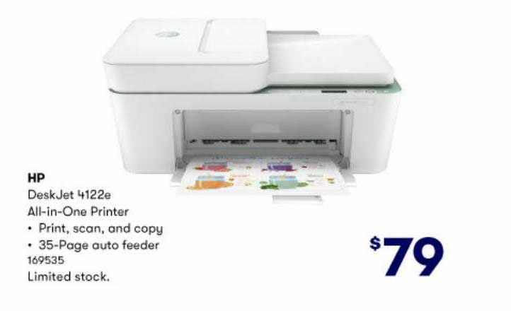 BIG W HP DeskJet 4122e All-In-One Printer
