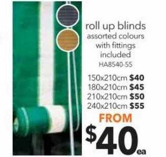 Cheap As Chips Roll Up Blinds