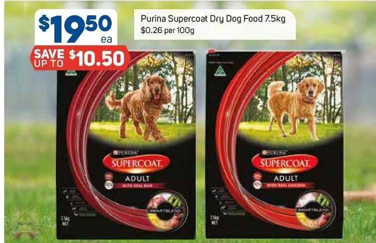 Foodland Purina Supercoat Dry Dog Food 7.5kg