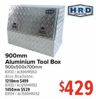 H R D Aluminium Tool Box Offer At Total Tools